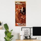 Affiche Alphonse Mucha Flirt (Bureau à domicile)