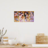 Affiche Alphonse Mucha Four Seasons (Cuisine)