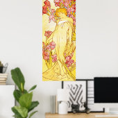 Affiche Alphonse Mucha Iris (Bureau à domicile)
