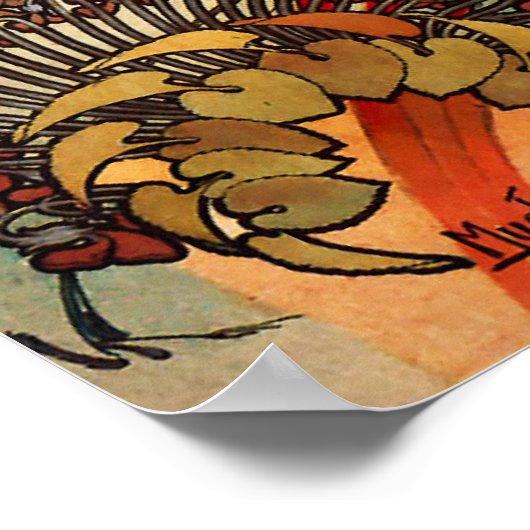 Affiche Alphonse Mucha Monte Carlo (Coin)