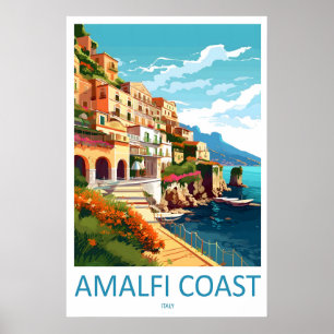 Affiche Amalfi Vintage Voyage Parc National de Ski