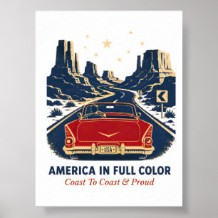 Affiche America en Couleurs
