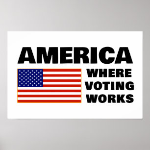 Affiche America, Where Voting Works