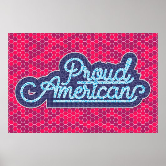 Affiche américaine fière (Devant)