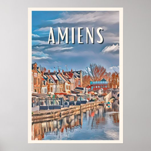 Affiche Amiens Photo Vintage (Devant)
