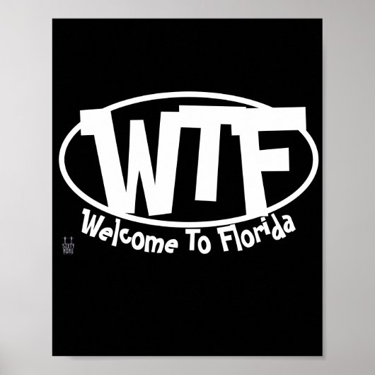 Affiche amusante "Bienvenue en Floride" (Devant)