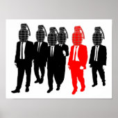 Affiche amusante de Grenade Head (Devant)