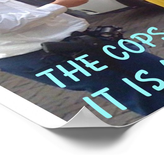 Affiche amusante des flics (Coin)