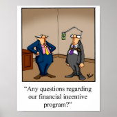 Affiche amusante du programme d'incitation financi (Devant)