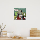 Affiche amusante en 12 étapes d'Anteater (Cuisine)