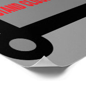 Affiche amusante pour les toilettes et les bars. (Coin)