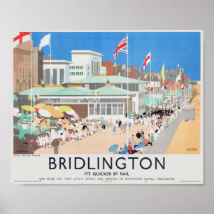 Affiche ancienne de Bridlington UK 1939