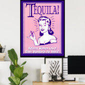Affiche ancienne de tequila Boisson Tequila (Bureau à domicile)