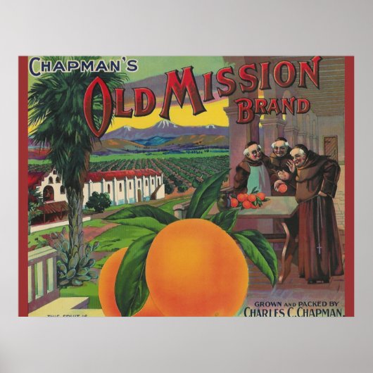 affiche ancienne étiquette de mission (Devant)