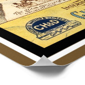 Affiche Ancienne Voiture Restaurant Train Pullman (Coin)