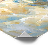 Affiche Ange Céleste Aquarelle (Coin)