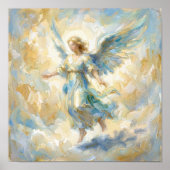 Affiche Ange Céleste Aquarelle (Devant)