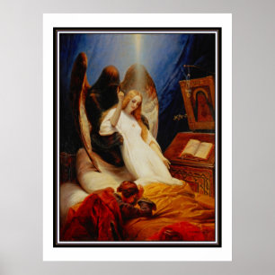 Affiche Ange de la Mort célèbre vintage 1851