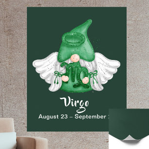 Affiche Ange Signe Astrologique Gnome Vierge 40" x