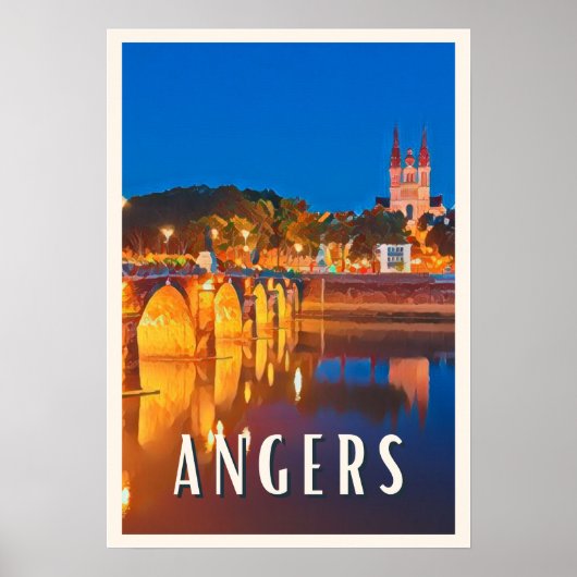 Affiche Angers Photo Vintage  (Devant)