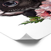 Affiche Animale Lapin Bébé Rose | Impression sur t (Coin)