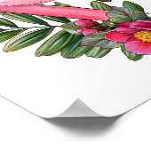 Affiche Animale Rose de Flamant Rose Bébé | Impres (Coin)