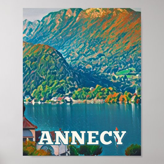 Affiche Annecy Photo Vintage (Devant)