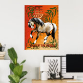 Affiche Année Du Cheval (Bureau à domicile)