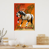 Affiche Année Du Cheval (Cuisine)