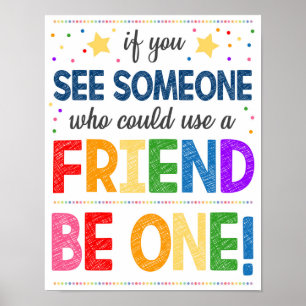 Affiche anti-bulle en classe