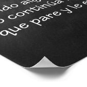 Affiche anti-intimidation espagnole (Coin)