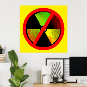 Affiche anti-nucléaire Radioactive No Nukes (Bureau à domicile)