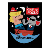 Affiche anti-Trump du Ship of Fools (Devant)