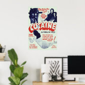 Affiche antidrogue des années 1930 - Le frisson qu (Bureau à domicile)