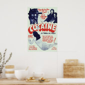 Affiche antidrogue des années 1930 - Le frisson qu (Cuisine)