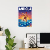 Affiche Antigua (Bureau à domicile)