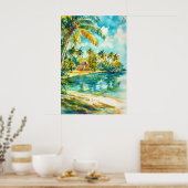 Affiche aquarelle Belize Aquarelle 2 (Cuisine)