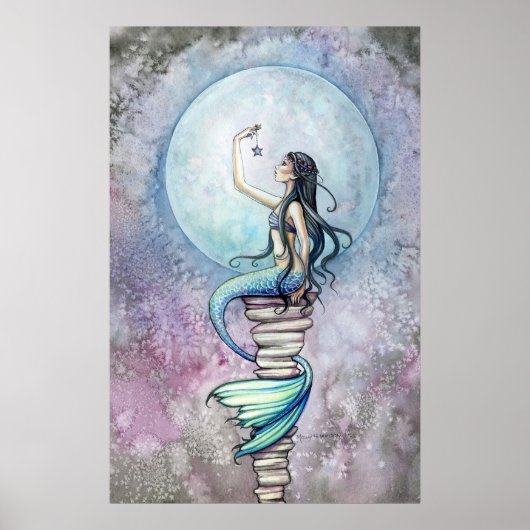 Affiche aquarelle Magic Mermaid par Molly Harrison (Devant)