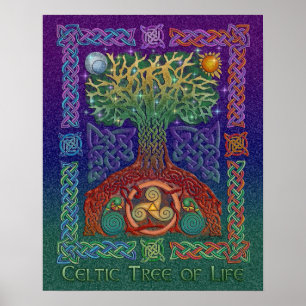 Affiche Arbre celtique de la vie Imprimer