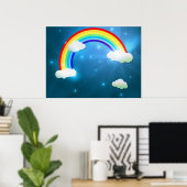 Affiche Arc-en-ciel (Bureau à domicile)