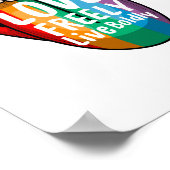 Affiche arc-en-ciel du Mois de la fierté - Égalité (Coin)