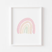 Affiche arc-en-ciel pastel