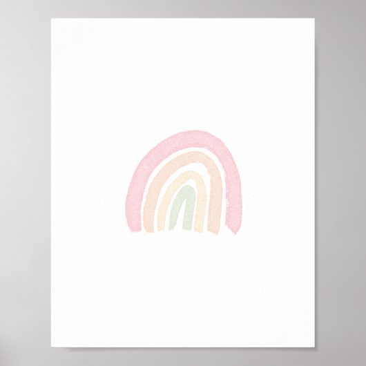 Affiche arc-en-ciel pastel (Devant)