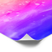 affiche arc-en-ciel vif représentant une vague fai (Coin)
