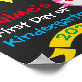 Affiche ardoise requin arc-en-ciel premier jour d' (Coin)