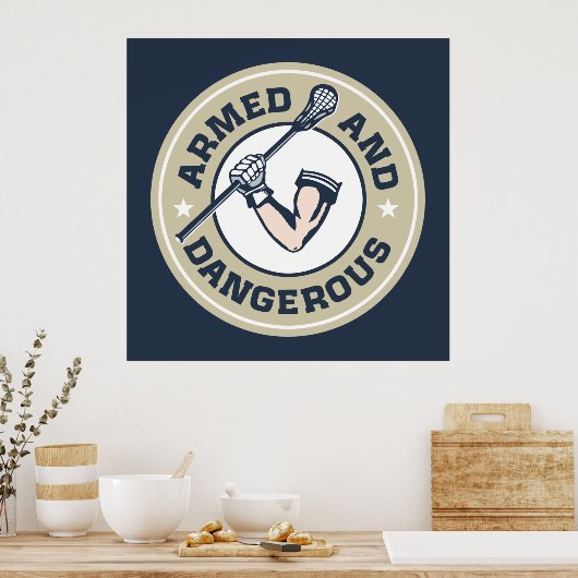 Affiche armée et dangereuse (Cuisine)