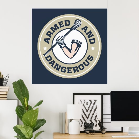 Affiche armée et dangereuse (Bureau à domicile)