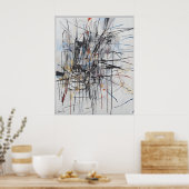 Affiche | Art Abstrait | Contenu AI (Cuisine)