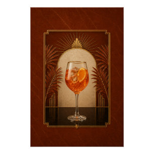 Affiche Art Déco Aperol Spritz Gatsby B imprimab