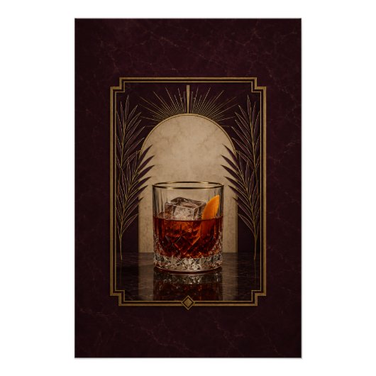 Affiche Art Déco Boulevardier | Art de bar (Devant)